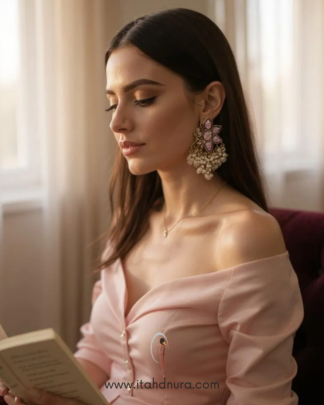 How to Style a Blush Pink Dress with Statement Earrings for a Perfect Date Night Look